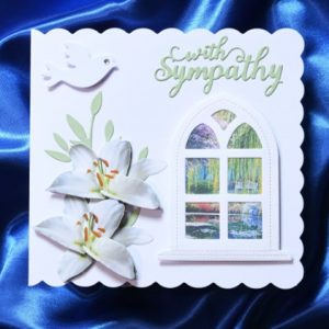 With Sympathy handmade card