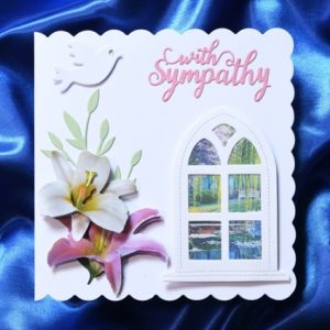 With Sympathy handmade card