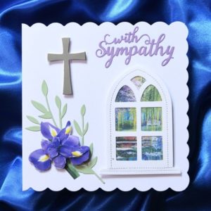 With Sympathy handmade card