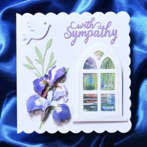 With Sympathy handmade card