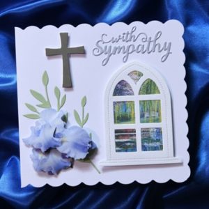 With Sympathy handmade card