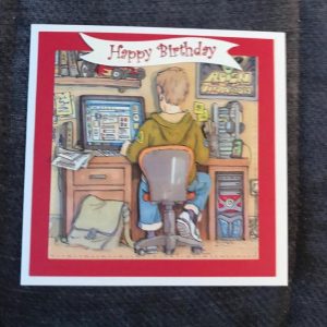 Teen Birthday computer handmade card