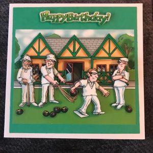 Mens bowls birthday card