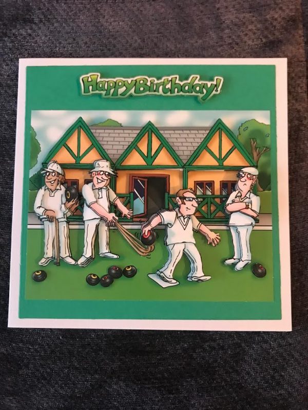 Mens bowls birthday card