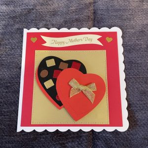 3D handmade mother's day card | chocolates