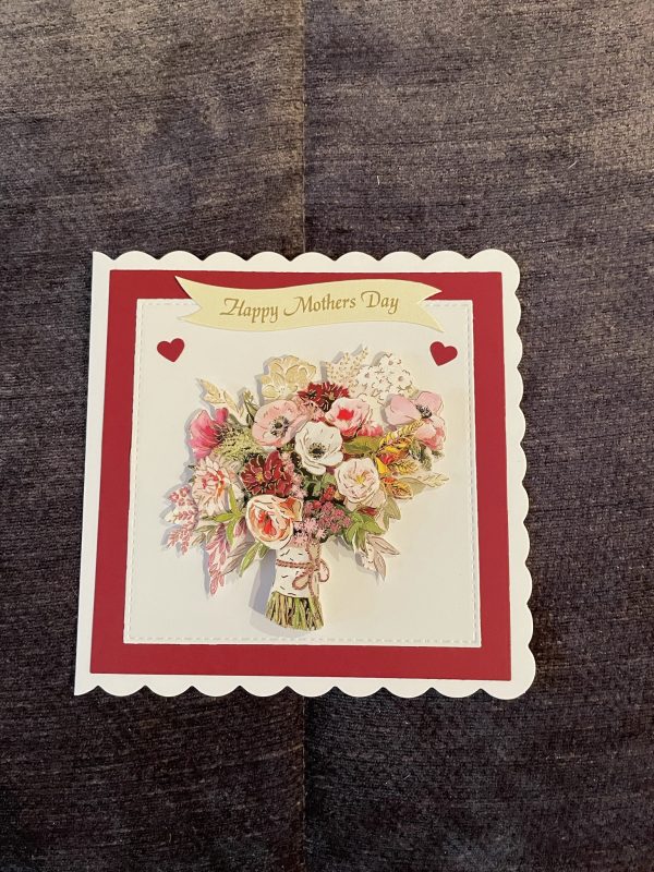 3D mother's day card | flowers