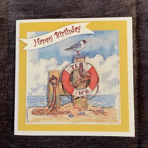 3D birthday card | lifebuoy | seaside | leisure | hobbies