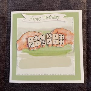3D handmade birthday card | father's day | dominoes | leisure | hobbies