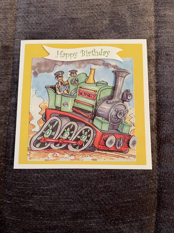 3D handmade birthday card | father's day | train | transport | leisure | hobbies