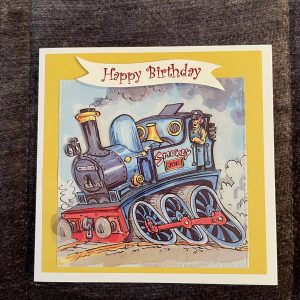 3D handmade birthday card | father's day | train | transport | leisure | hobbies