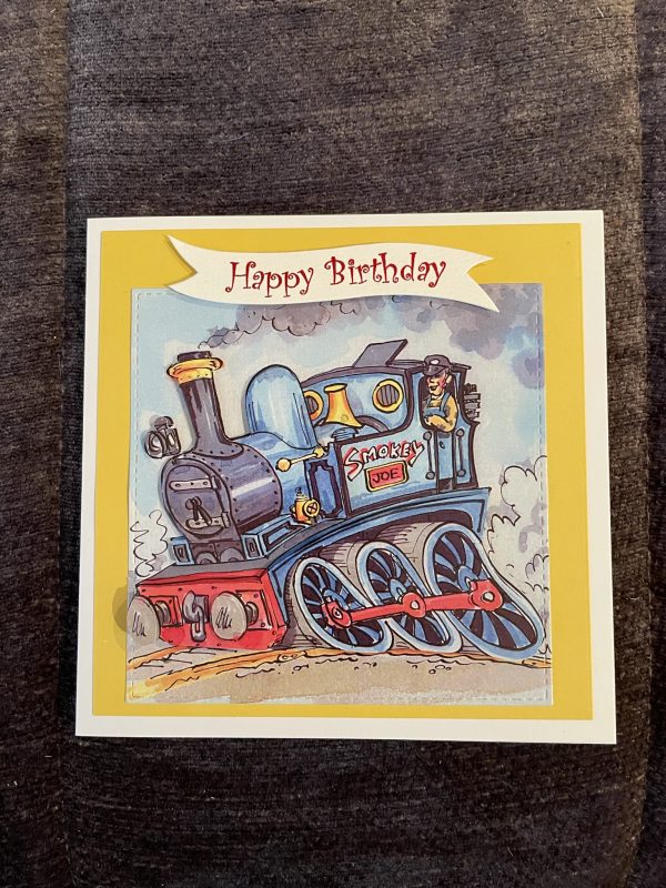 3D handmade birthday card | father's day | train | transport | leisure | hobbies