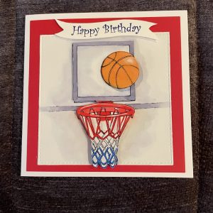 3D handmade birthday card | basketball | sport | leisure | hobbies | teens