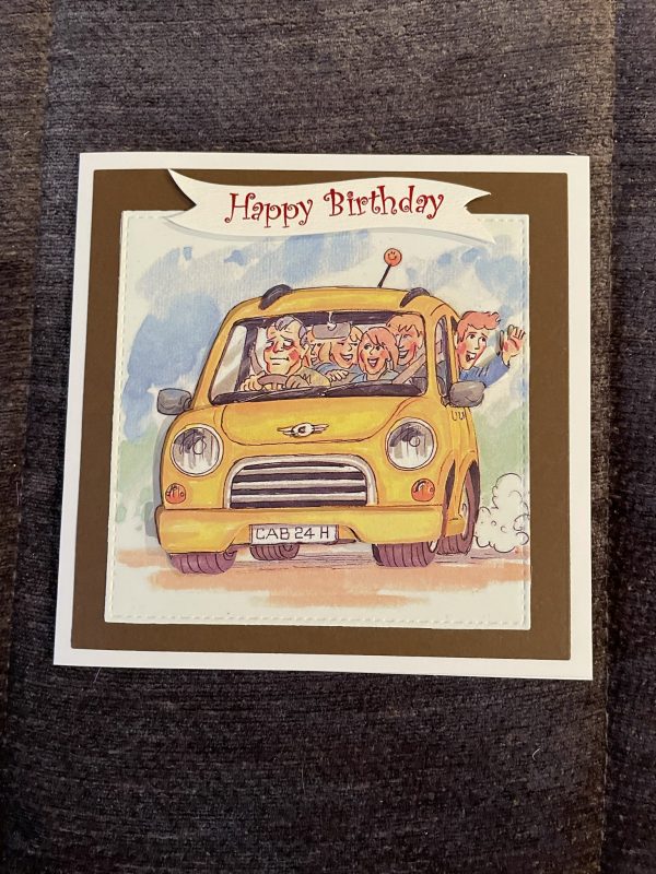 3D handmade birthday cards | father's day | taxi | transport | teens