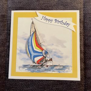 3D handmade birthday card | father's day | yacht | leisure | hobbies