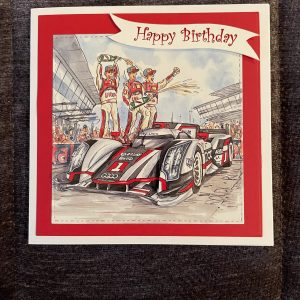 3D handmade birthday card | racing car | motor racing | sport | hobbies | leisure