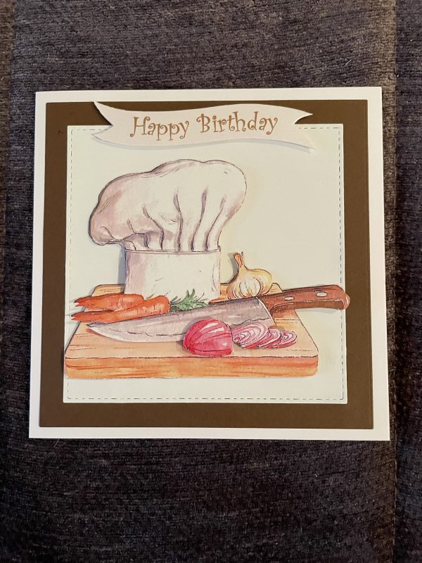 3D handmade birthday card | father's day | chef | cooking | leisure | hobbies