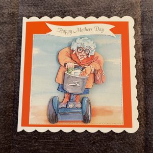 #d handmade mother's day card | scooter | wrinkles