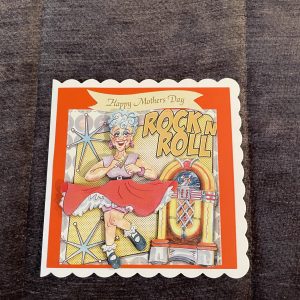 3D handmade mother's day card | rock and roll | dancing | music | wrinklies