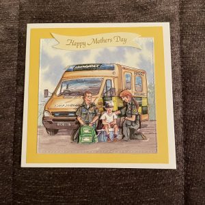 3D handmade mother's day card | ambulance | paramedic | job