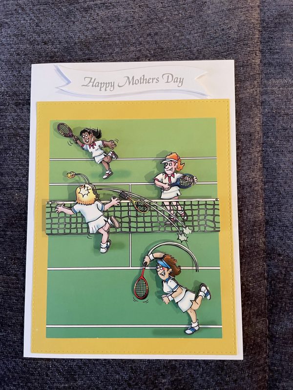 3D handmade mother's day card | tennis | sport | leisure | hobbies