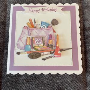 3D handmade birthday card | make-up bag | fashion | beauty | girls |