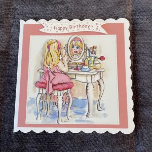 3D handmade birthday cards | dressing-up | make-up | girls | fashion