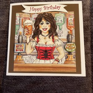 3D handmade birthday card |Father's Day | cheeky barmaid