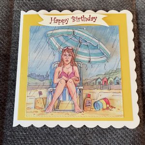 3D birthday card | mother's day | raining | beach | leisure | hobbies