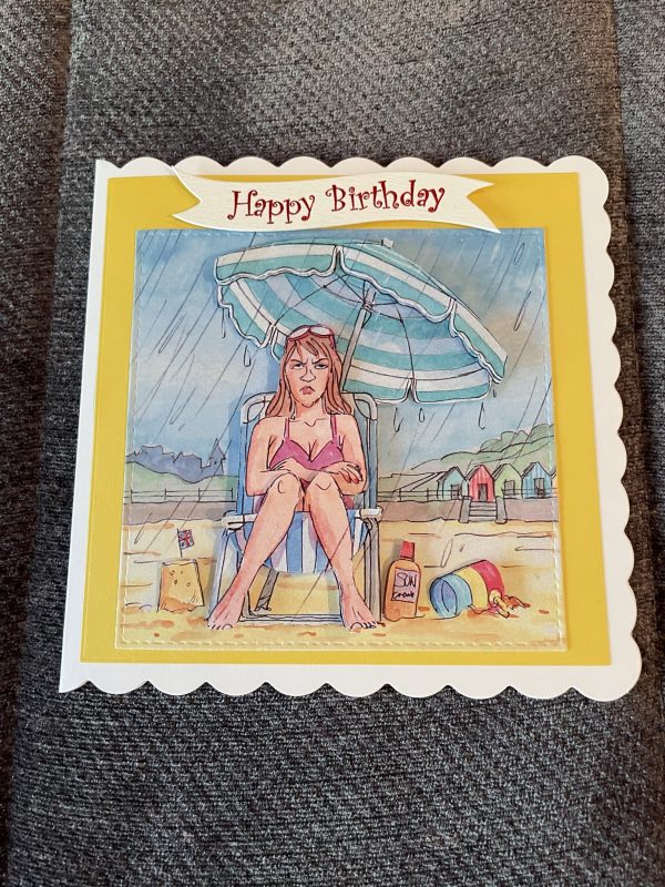 3D birthday card | mother's day | raining | beach | leisure | hobbies