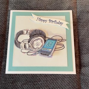 3 D handmade card | Birthday | Teenager | Music | headphones