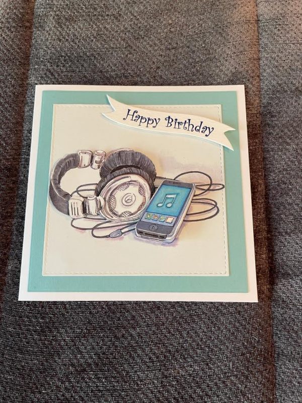 3 D handmade card | Birthday | Teenager | Music | headphones
