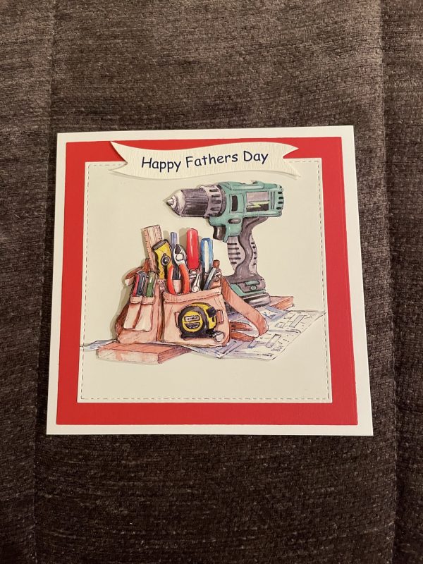 3D handmade birthday card | father's day | hobbies | leisure | tool | drill