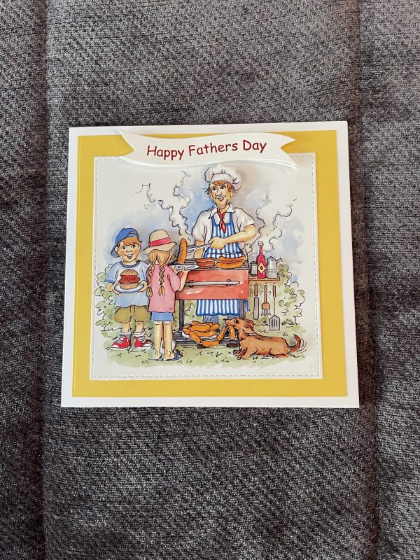 3d handmade bbq fathers day card