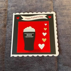 3d handmade | father's day card | beer