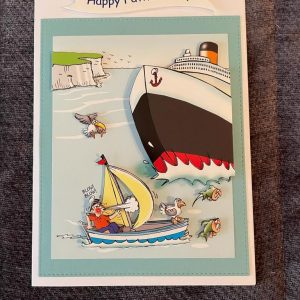 3d | handmade | birthday card | boat | sea