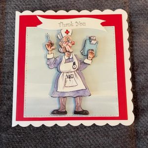 3d | handmade | thank you card | nurse