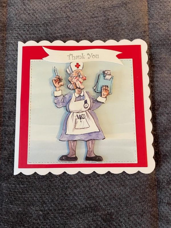 3d | handmade | thank you card | nurse