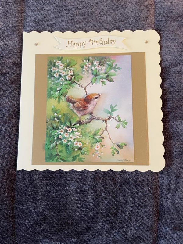 3d handmade | birthday card | bird