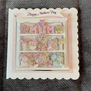 3d handmade | Mother's Day card | flowers