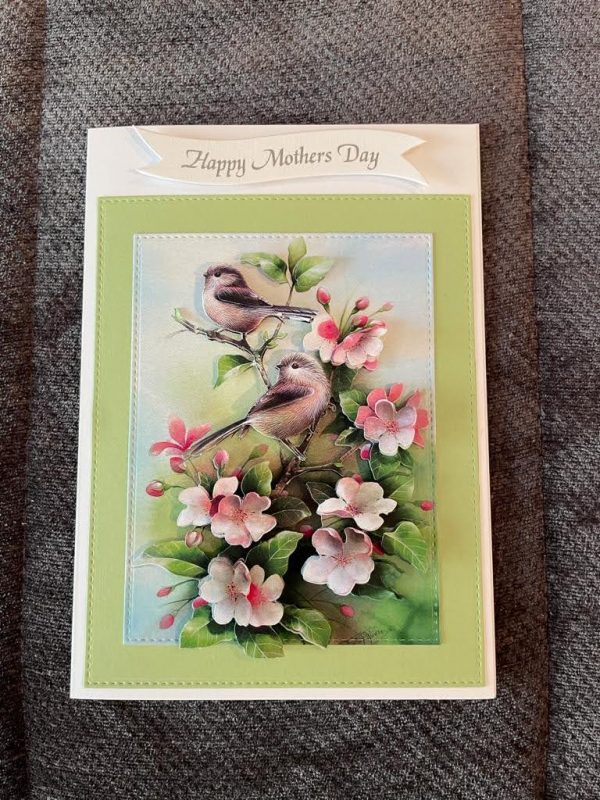 3d handmade | Mother's Day card | birds