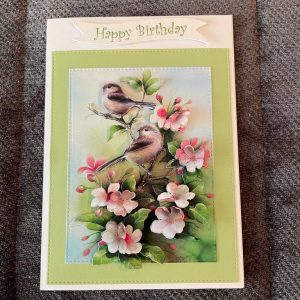 3d handmade | birthday card | birds