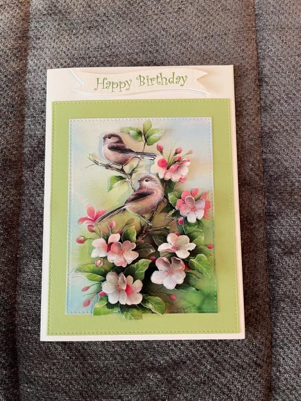 3d handmade | birthday card | birds