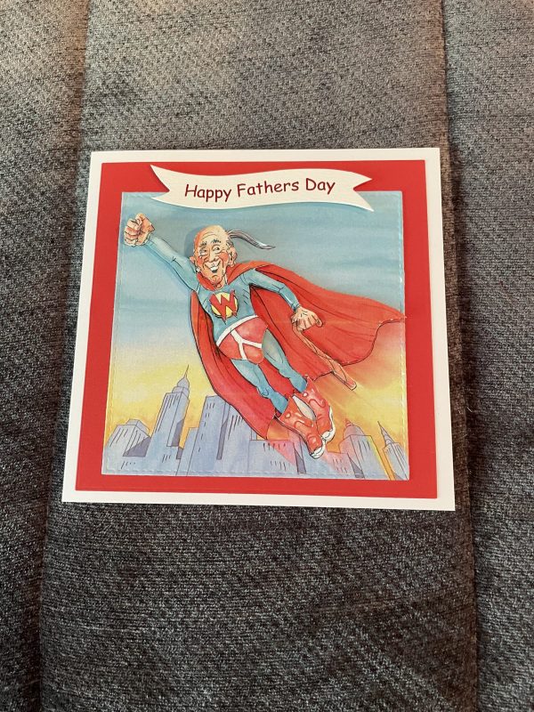 Wrinklies superman themed Birthday Card | 3d handmade birthday card