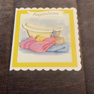 New baby congratulations 3D handmade card